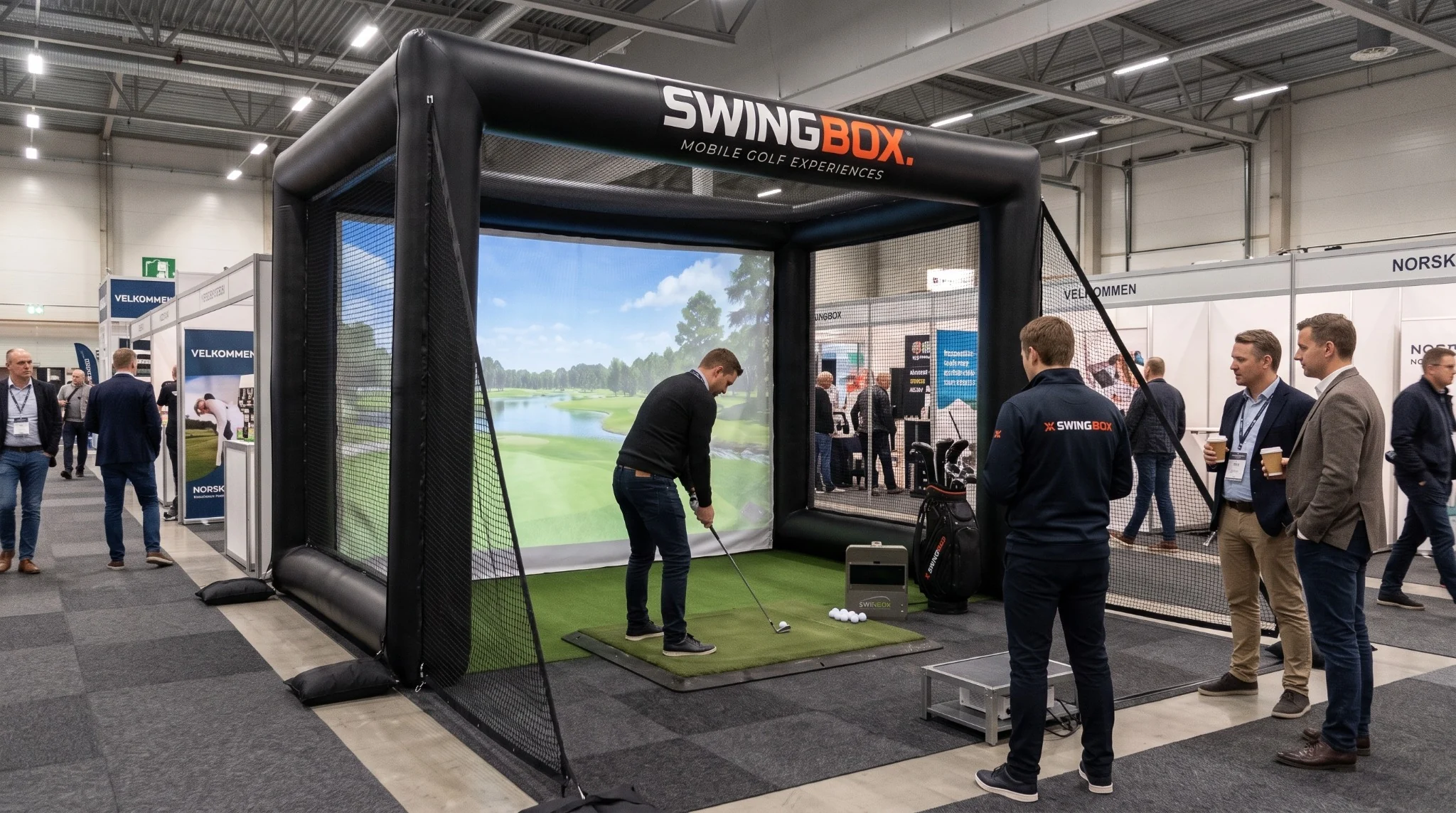 SWINGBOX på en messe