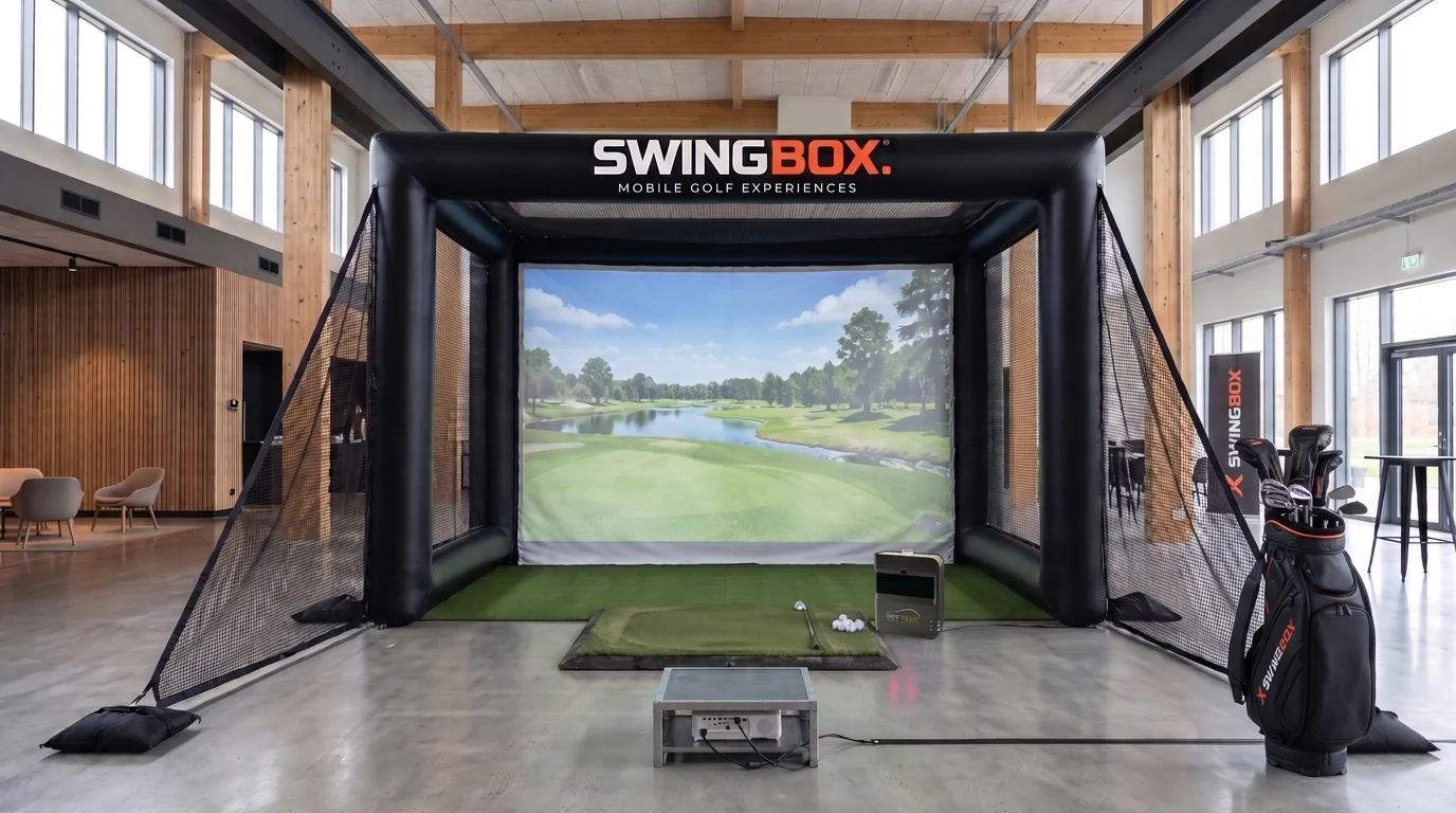 SWINGBOX komplett mobil golfsimulator